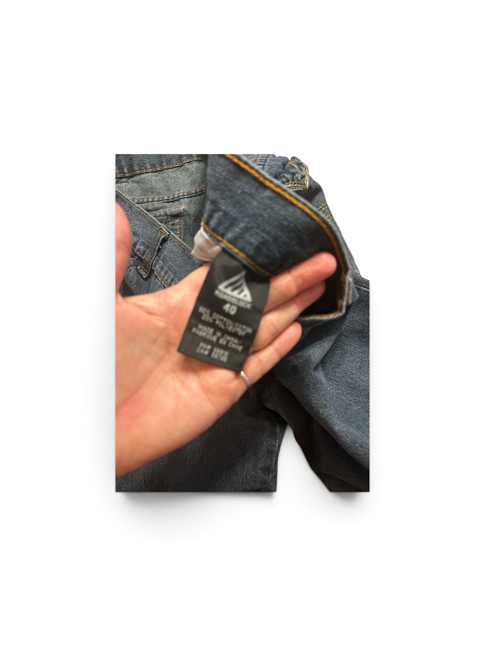 Relaxed Fit Men's Dark Blue Denim Jeans - Unbranded